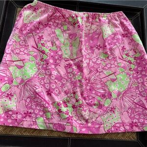Lilly Pulitzer Vibrant Pink and Green Fabric